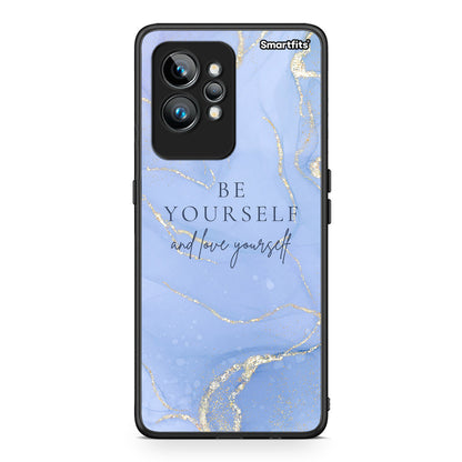 Θήκη Realme GT2 Pro Be Yourself από τη Smartfits με σχέδιο στο πίσω μέρος και μαύρο περίβλημα | Realme GT2 Pro Be Yourself Case with Colorful Back and Black Bezels