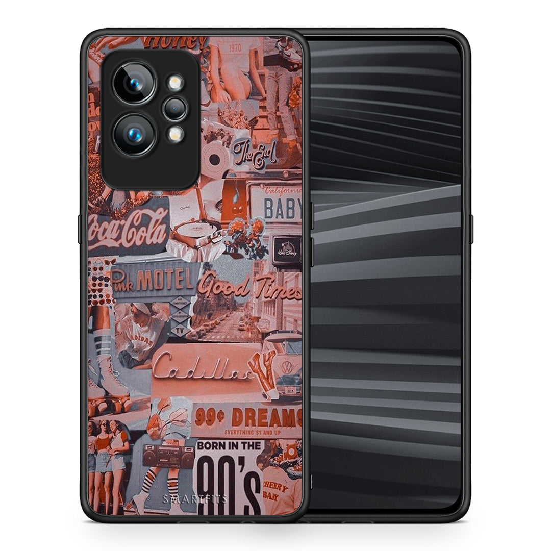 Θήκη Realme GT2 Born In 90s από τη Smartfits με σχέδιο στο πίσω μέρος και μαύρο περίβλημα | Realme GT2 Born In 90s Case with Colorful Back and Black Bezels