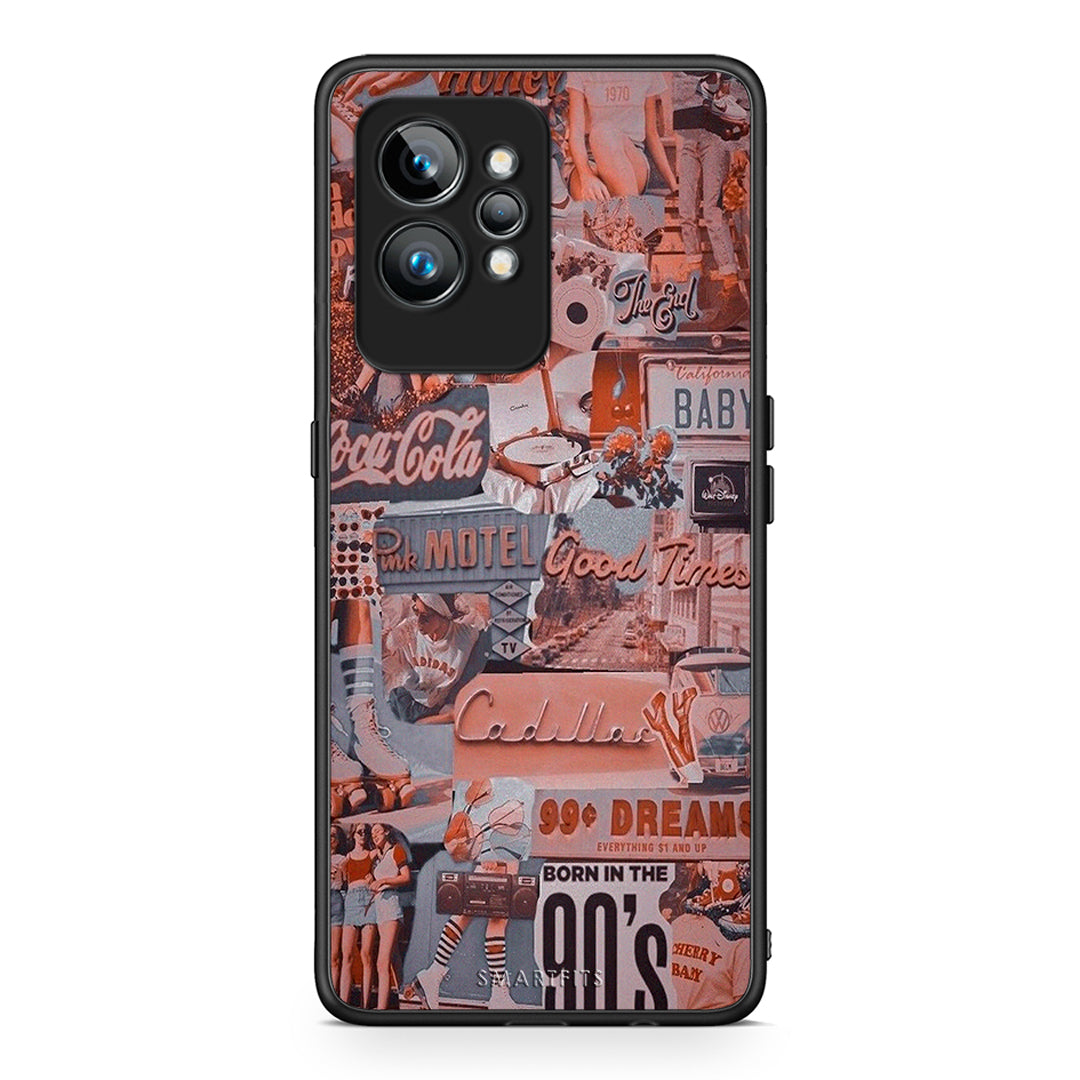 Θήκη Realme GT2 Born In 90s από τη Smartfits με σχέδιο στο πίσω μέρος και μαύρο περίβλημα | Realme GT2 Born In 90s Case with Colorful Back and Black Bezels