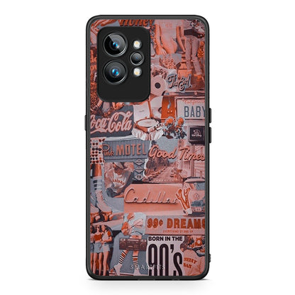 Θήκη Realme GT2 Born In 90s από τη Smartfits με σχέδιο στο πίσω μέρος και μαύρο περίβλημα | Realme GT2 Born In 90s Case with Colorful Back and Black Bezels