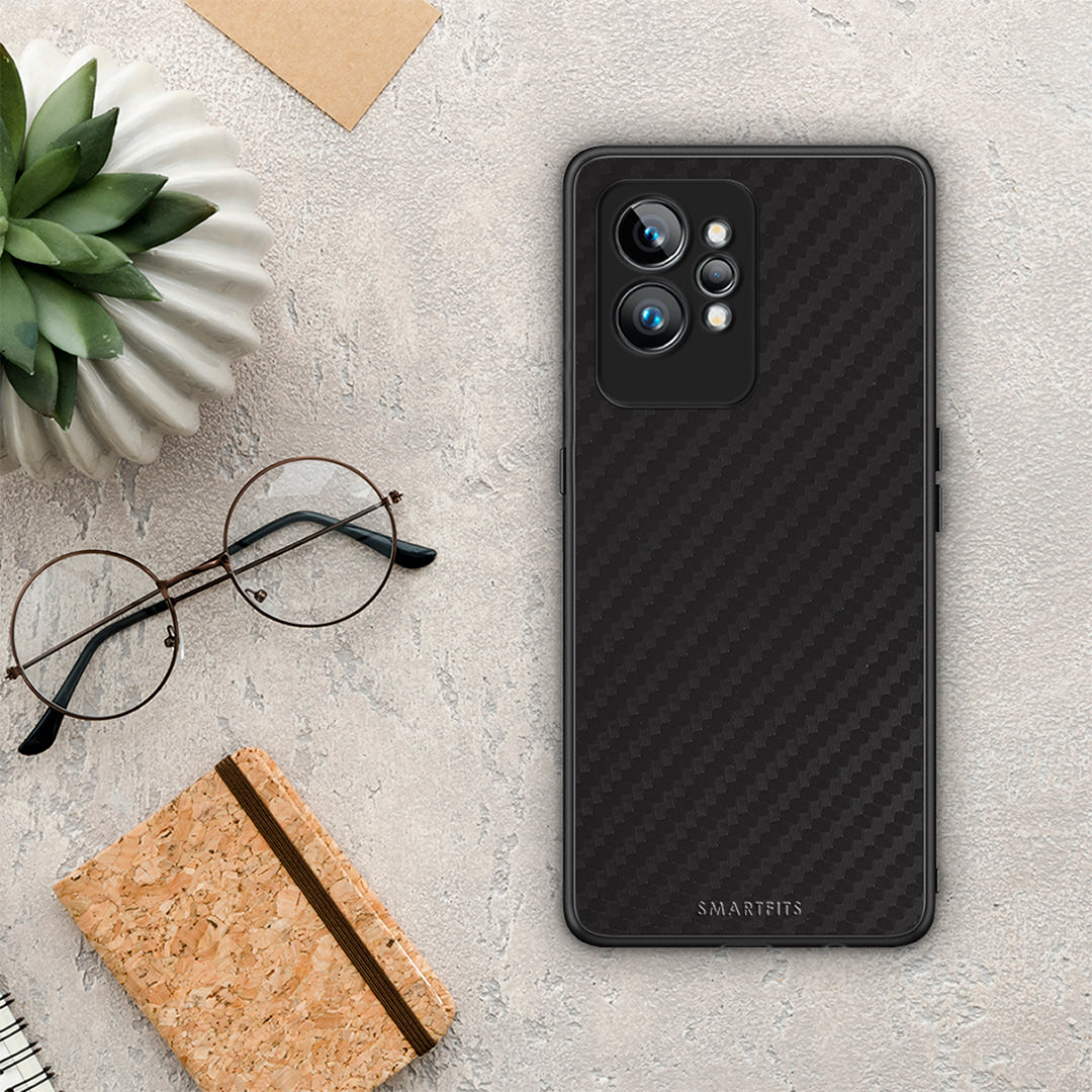 Θήκη Realme GT2 Pro Carbon Black από τη Smartfits με σχέδιο στο πίσω μέρος και μαύρο περίβλημα | Realme GT2 Pro Carbon Black Case with Colorful Back and Black Bezels