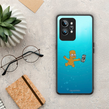 Θήκη Realme GT2 Chasing Money από τη Smartfits με σχέδιο στο πίσω μέρος και μαύρο περίβλημα | Realme GT2 Chasing Money Case with Colorful Back and Black Bezels