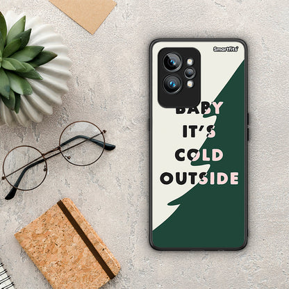 Θήκη Realme GT2 Cold Outside από τη Smartfits με σχέδιο στο πίσω μέρος και μαύρο περίβλημα | Realme GT2 Cold Outside Case with Colorful Back and Black Bezels