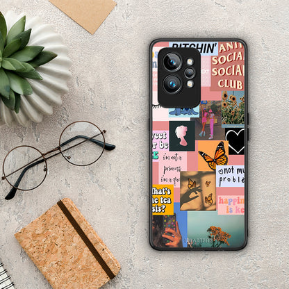 Θήκη Realme GT2 Pro Collage Bitchin από τη Smartfits με σχέδιο στο πίσω μέρος και μαύρο περίβλημα | Realme GT2 Pro Collage Bitchin Case with Colorful Back and Black Bezels