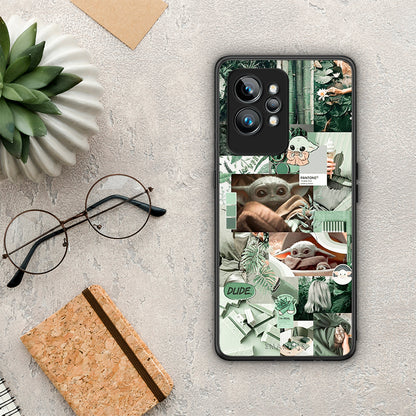 Θήκη Realme GT2 Collage Dude από τη Smartfits με σχέδιο στο πίσω μέρος και μαύρο περίβλημα | Realme GT2 Collage Dude Case with Colorful Back and Black Bezels