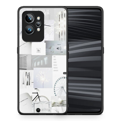 Θήκη Realme GT2 Collage Make Me Wonder από τη Smartfits με σχέδιο στο πίσω μέρος και μαύρο περίβλημα | Realme GT2 Collage Make Me Wonder Case with Colorful Back and Black Bezels