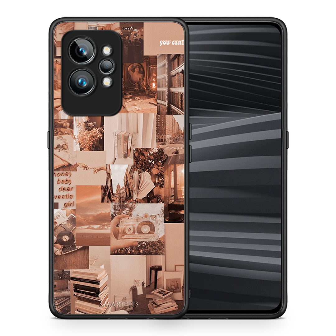 Θήκη Realme GT2 Collage You Can από τη Smartfits με σχέδιο στο πίσω μέρος και μαύρο περίβλημα | Realme GT2 Collage You Can Case with Colorful Back and Black Bezels