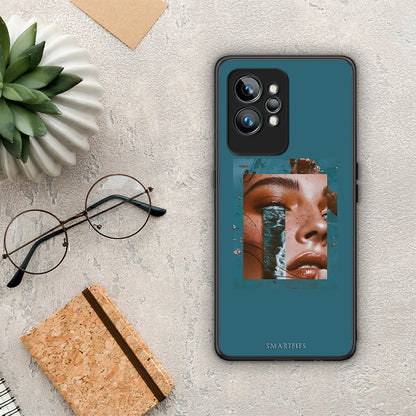 Θήκη Realme GT2 Cry An Ocean από τη Smartfits με σχέδιο στο πίσω μέρος και μαύρο περίβλημα | Realme GT2 Cry An Ocean Case with Colorful Back and Black Bezels