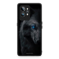 Thumbnail for Θήκη Realme GT2 Pro Dark Wolf από τη Smartfits με σχέδιο στο πίσω μέρος και μαύρο περίβλημα | Realme GT2 Pro Dark Wolf Case with Colorful Back and Black Bezels