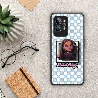 Θήκη Realme GT2 Devil Baby από τη Smartfits με σχέδιο στο πίσω μέρος και μαύρο περίβλημα | Realme GT2 Devil Baby Case with Colorful Back and Black Bezels