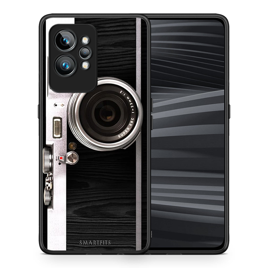 Θήκη Realme GT2 Emily In Paris από τη Smartfits με σχέδιο στο πίσω μέρος και μαύρο περίβλημα | Realme GT2 Emily In Paris Case with Colorful Back and Black Bezels
