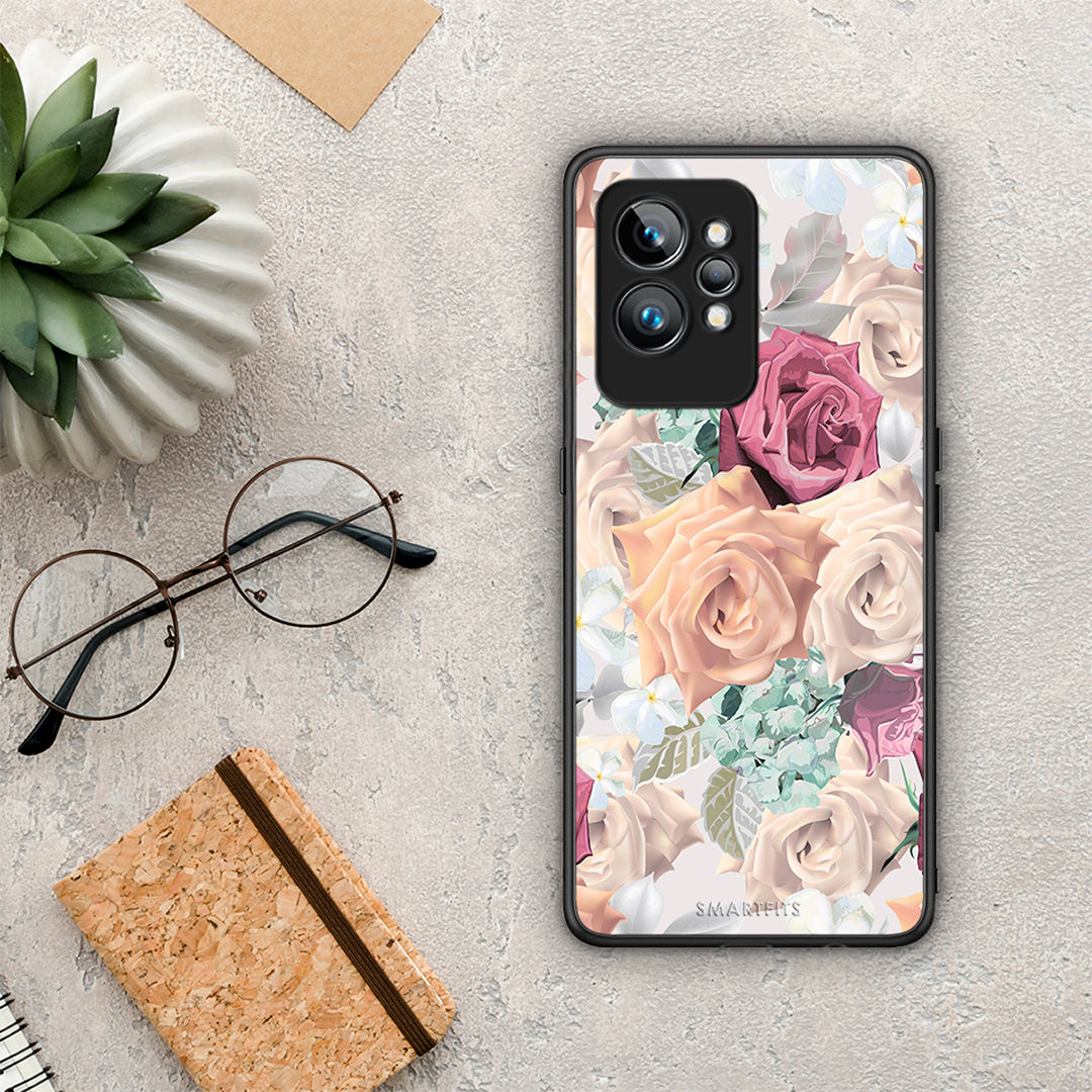 Θήκη Realme GT2 Pro Floral Bouquet από τη Smartfits με σχέδιο στο πίσω μέρος και μαύρο περίβλημα | Realme GT2 Pro Floral Bouquet Case with Colorful Back and Black Bezels