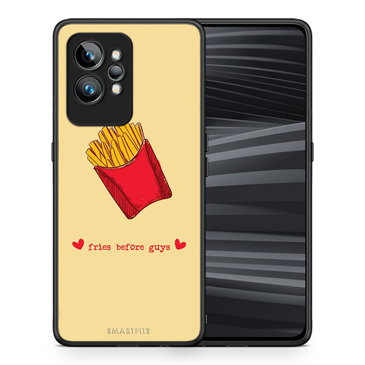 Θήκη Realme GT2 Fries Before Guys από τη Smartfits με σχέδιο στο πίσω μέρος και μαύρο περίβλημα | Realme GT2 Fries Before Guys Case with Colorful Back and Black Bezels