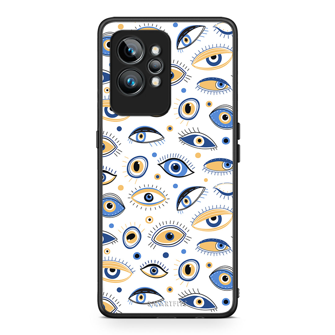 Θήκη Realme GT2 Ftou Ftou από τη Smartfits με σχέδιο στο πίσω μέρος και μαύρο περίβλημα | Realme GT2 Ftou Ftou Case with Colorful Back and Black Bezels