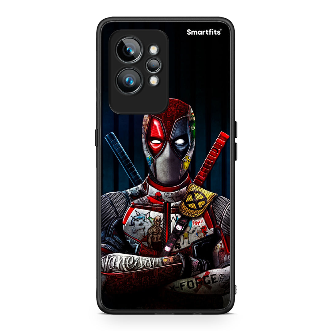 Θήκη Realme GT2 Funny Guy από τη Smartfits με σχέδιο στο πίσω μέρος και μαύρο περίβλημα | Realme GT2 Funny Guy Case with Colorful Back and Black Bezels