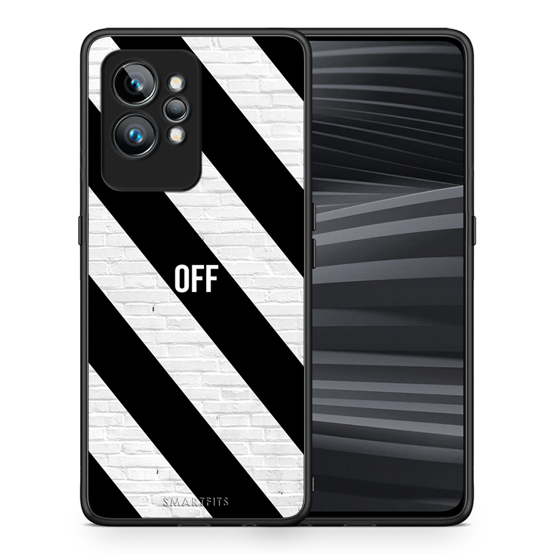Θήκη Realme GT2 Get Off από τη Smartfits με σχέδιο στο πίσω μέρος και μαύρο περίβλημα | Realme GT2 Get Off Case with Colorful Back and Black Bezels