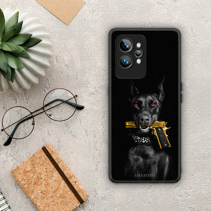 Θήκη Realme GT2 Pro Golden Gun από τη Smartfits με σχέδιο στο πίσω μέρος και μαύρο περίβλημα | Realme GT2 Pro Golden Gun Case with Colorful Back and Black Bezels