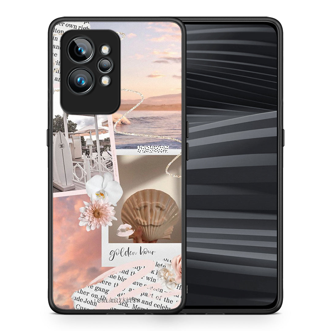 Θήκη Realme GT2 Golden Hour από τη Smartfits με σχέδιο στο πίσω μέρος και μαύρο περίβλημα | Realme GT2 Golden Hour Case with Colorful Back and Black Bezels