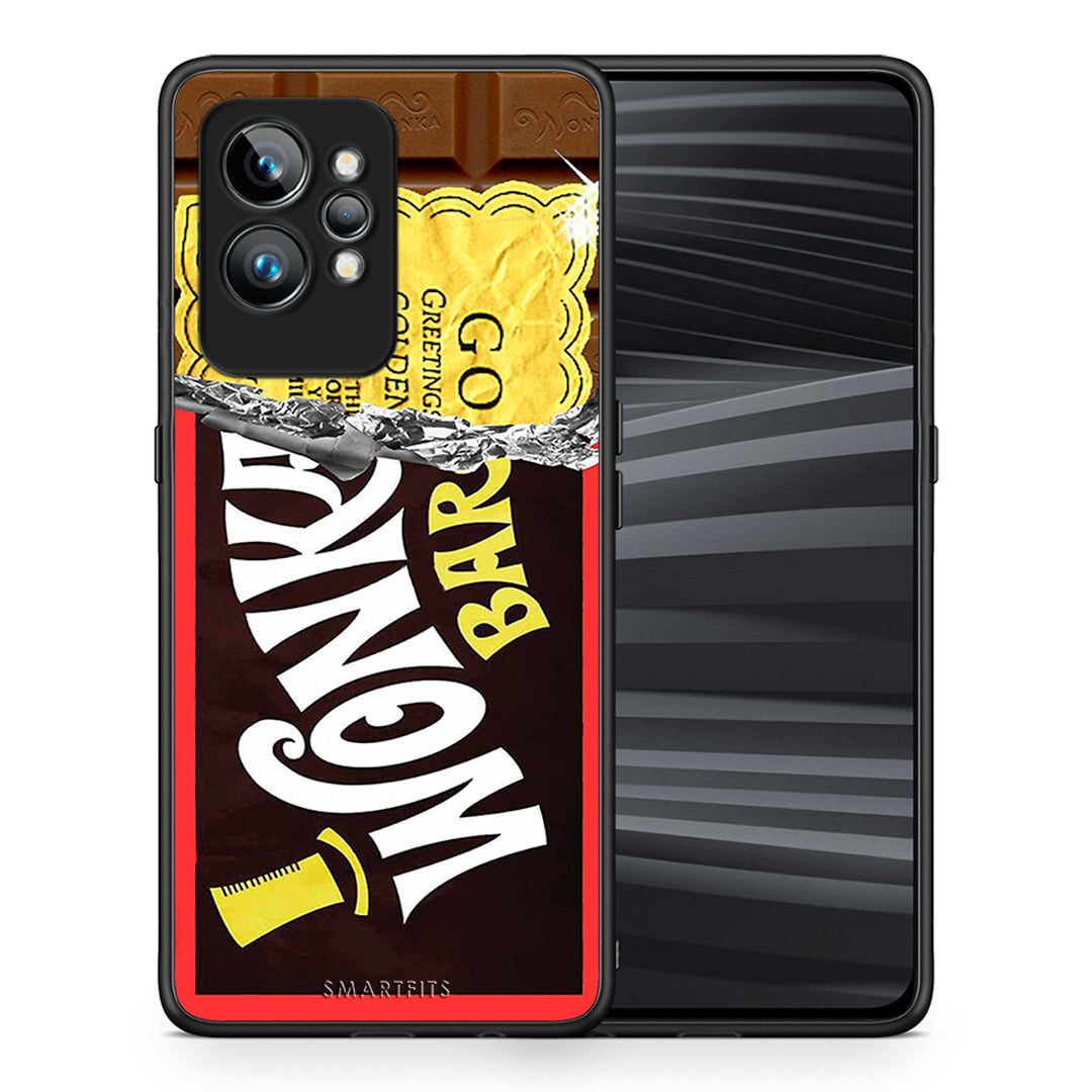 Θήκη Realme GT2 Golden Ticket από τη Smartfits με σχέδιο στο πίσω μέρος και μαύρο περίβλημα | Realme GT2 Golden Ticket Case with Colorful Back and Black Bezels
