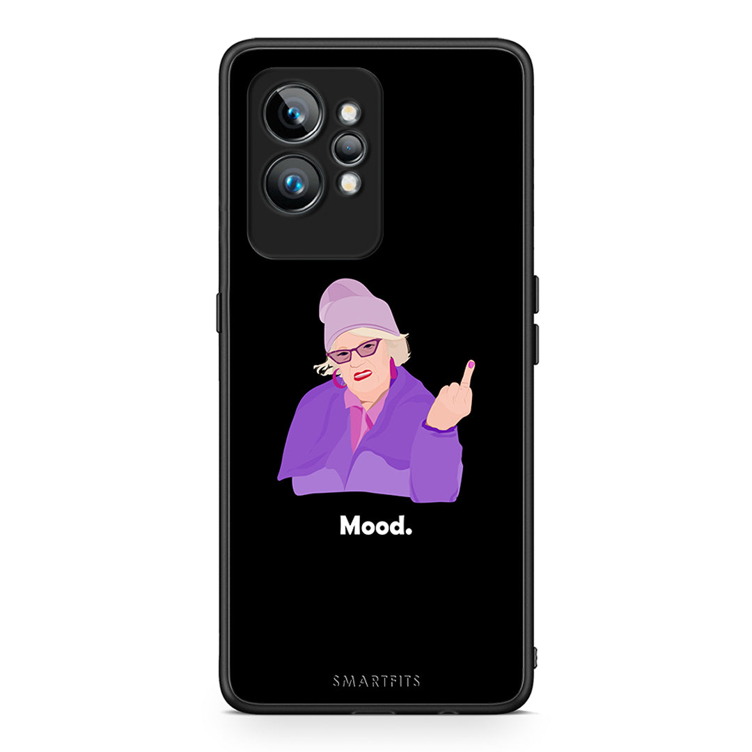 Θήκη Realme GT2 Grandma Mood Black από τη Smartfits με σχέδιο στο πίσω μέρος και μαύρο περίβλημα | Realme GT2 Grandma Mood Black Case with Colorful Back and Black Bezels