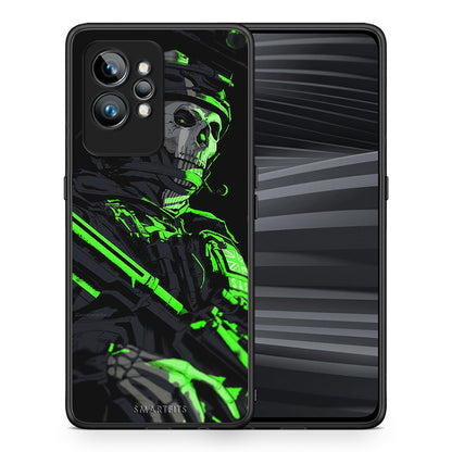 Θήκη Realme GT2 Green Soldier από τη Smartfits με σχέδιο στο πίσω μέρος και μαύρο περίβλημα | Realme GT2 Green Soldier Case with Colorful Back and Black Bezels
