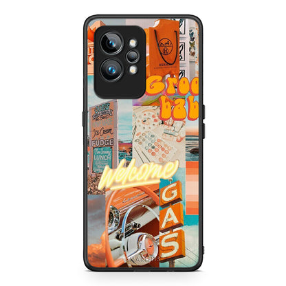 Θήκη Realme GT2 Groovy Babe από τη Smartfits με σχέδιο στο πίσω μέρος και μαύρο περίβλημα | Realme GT2 Groovy Babe Case with Colorful Back and Black Bezels