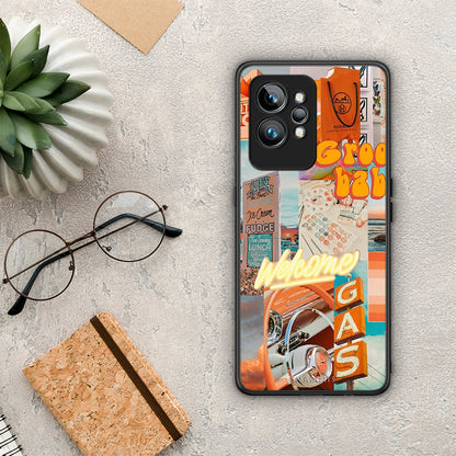Θήκη Realme GT2 Groovy Babe από τη Smartfits με σχέδιο στο πίσω μέρος και μαύρο περίβλημα | Realme GT2 Groovy Babe Case with Colorful Back and Black Bezels