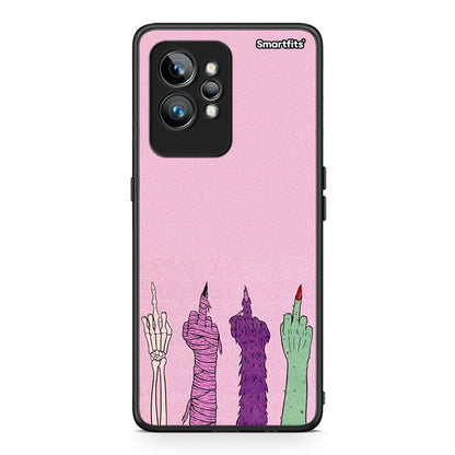 Θήκη Realme GT2 Pro Halloween Be A Lady από τη Smartfits με σχέδιο στο πίσω μέρος και μαύρο περίβλημα | Realme GT2 Pro Halloween Be A Lady Case with Colorful Back and Black Bezels