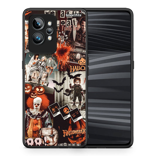 Θήκη Realme GT2 Pro Halloween Spooky Season από τη Smartfits με σχέδιο στο πίσω μέρος και μαύρο περίβλημα | Realme GT2 Pro Halloween Spooky Season Case with Colorful Back and Black Bezels