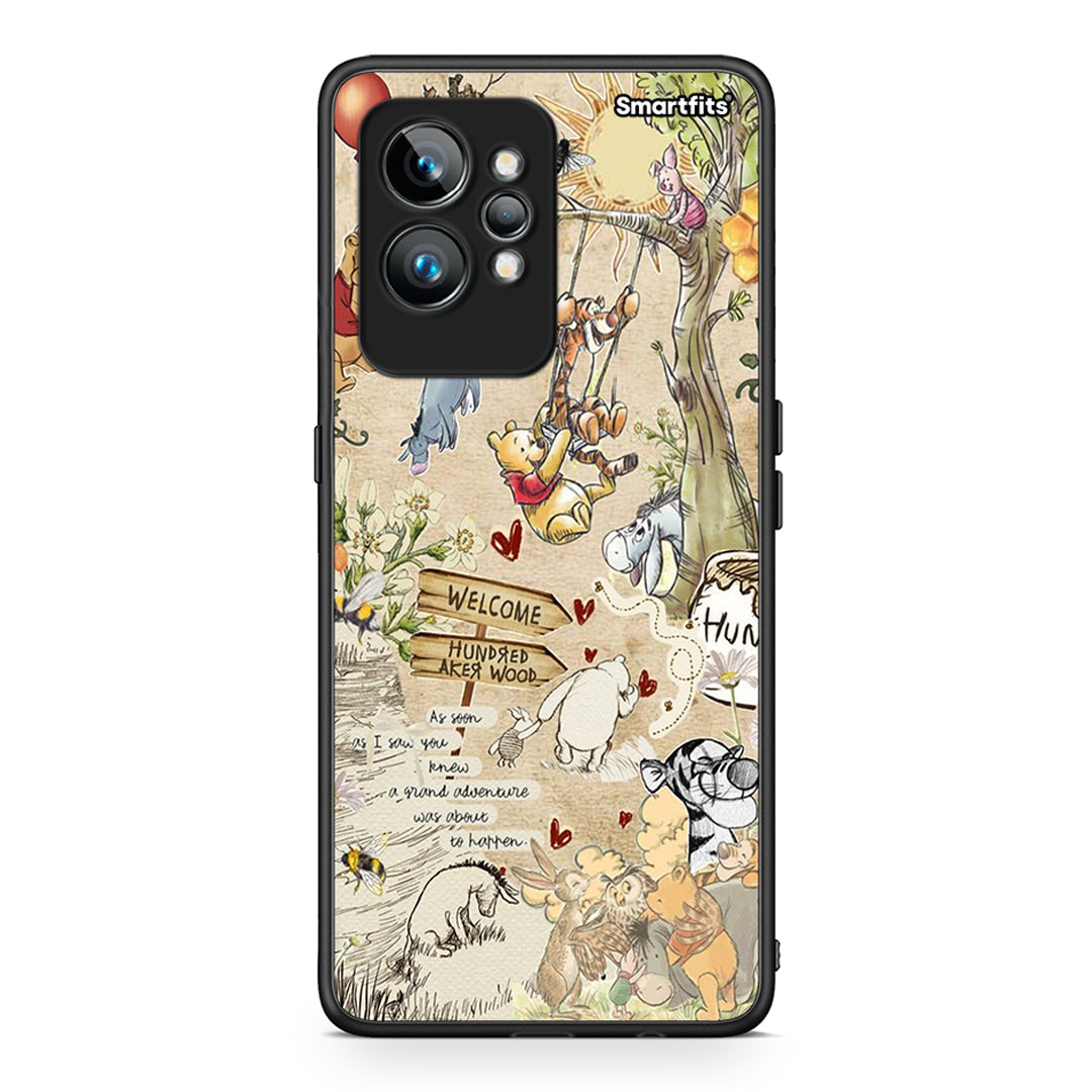 Θήκη Realme GT2 Happy Friends από τη Smartfits με σχέδιο στο πίσω μέρος και μαύρο περίβλημα | Realme GT2 Happy Friends Case with Colorful Back and Black Bezels