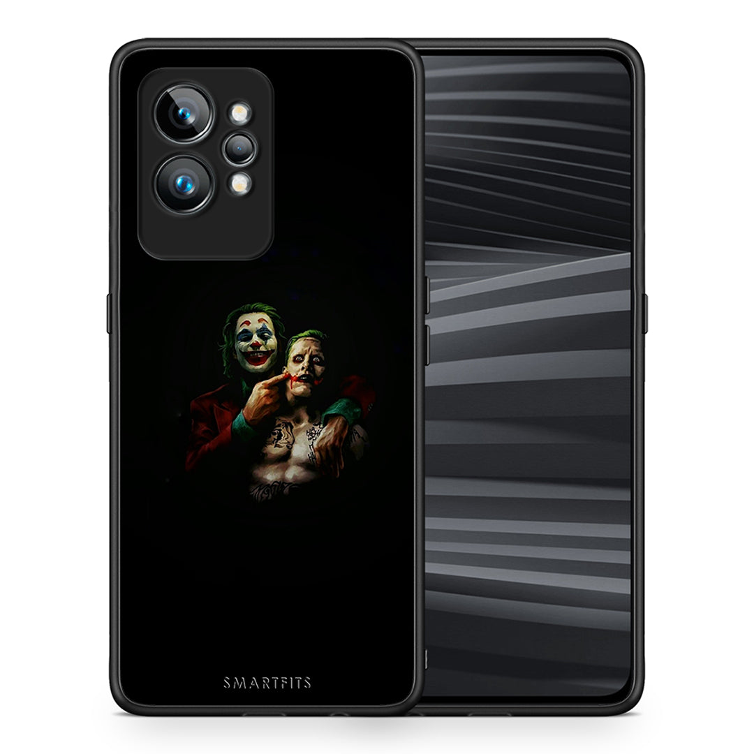 Θήκη Realme GT2 Pro Hero Clown από τη Smartfits με σχέδιο στο πίσω μέρος και μαύρο περίβλημα | Realme GT2 Pro Hero Clown Case with Colorful Back and Black Bezels