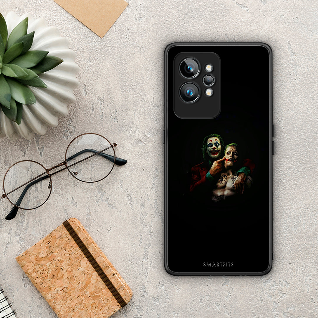 Θήκη Realme GT2 Pro Hero Clown από τη Smartfits με σχέδιο στο πίσω μέρος και μαύρο περίβλημα | Realme GT2 Pro Hero Clown Case with Colorful Back and Black Bezels