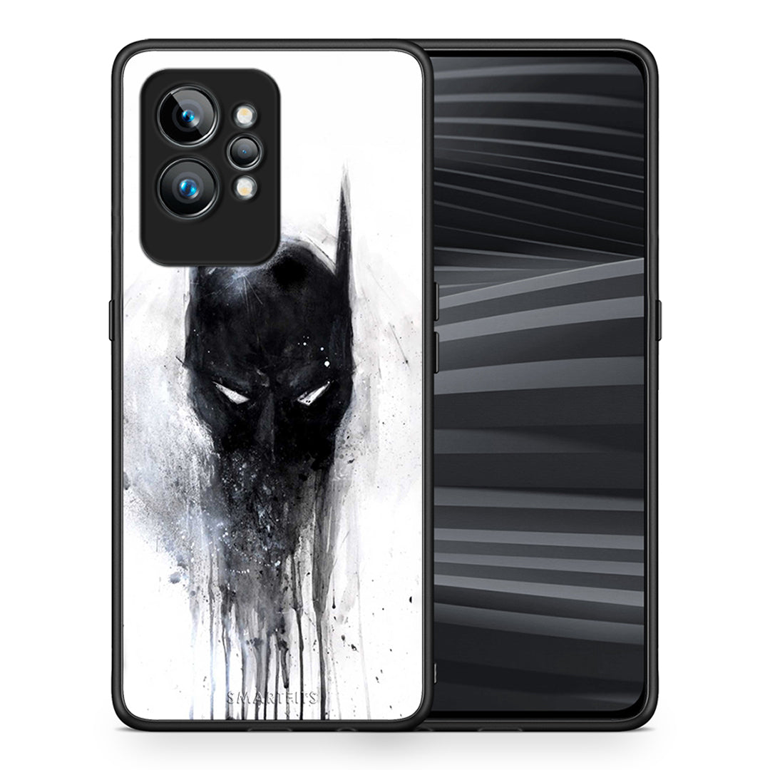 Θήκη Realme GT2 Hero Paint Bat από τη Smartfits με σχέδιο στο πίσω μέρος και μαύρο περίβλημα | Realme GT2 Hero Paint Bat Case with Colorful Back and Black Bezels