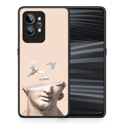 Θήκη Realme GT2 In Love από τη Smartfits με σχέδιο στο πίσω μέρος και μαύρο περίβλημα | Realme GT2 In Love Case with Colorful Back and Black Bezels