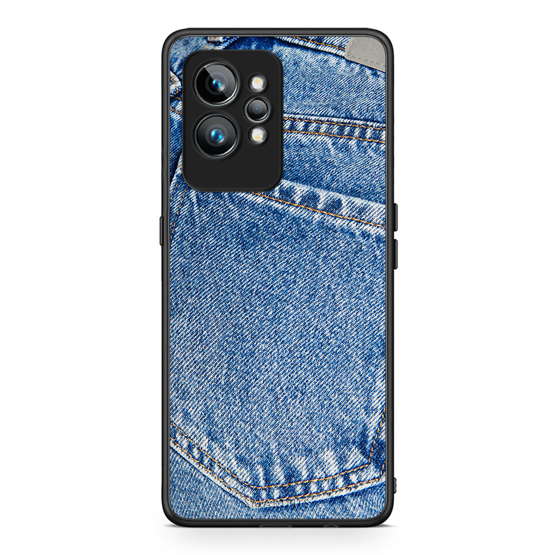 Θήκη Realme GT2 Pro Jeans Pocket από τη Smartfits με σχέδιο στο πίσω μέρος και μαύρο περίβλημα | Realme GT2 Pro Jeans Pocket Case with Colorful Back and Black Bezels