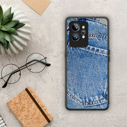 Θήκη Realme GT2 Jeans Pocket από τη Smartfits με σχέδιο στο πίσω μέρος και μαύρο περίβλημα | Realme GT2 Jeans Pocket Case with Colorful Back and Black Bezels