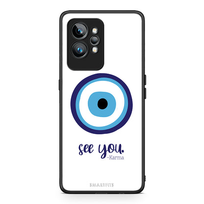 Θήκη Realme GT2 Karma Says από τη Smartfits με σχέδιο στο πίσω μέρος και μαύρο περίβλημα | Realme GT2 Karma Says Case with Colorful Back and Black Bezels
