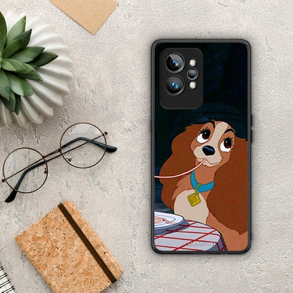 Θήκη Realme GT2 Lady And Tramp 2 από τη Smartfits με σχέδιο στο πίσω μέρος και μαύρο περίβλημα | Realme GT2 Lady And Tramp 2 Case with Colorful Back and Black Bezels