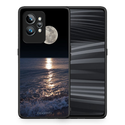 Θήκη Realme GT2 Landscape Moon από τη Smartfits με σχέδιο στο πίσω μέρος και μαύρο περίβλημα | Realme GT2 Landscape Moon Case with Colorful Back and Black Bezels