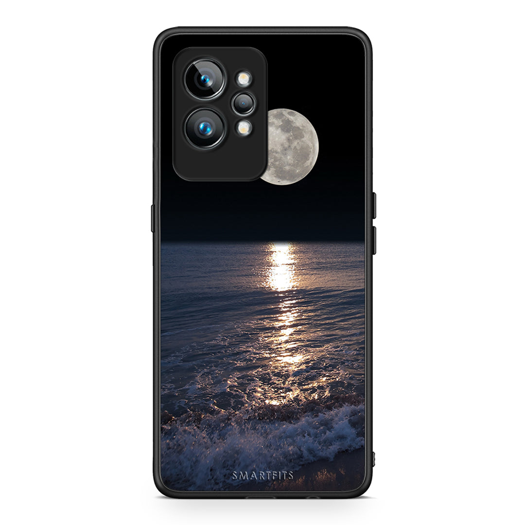 Θήκη Realme GT2 Pro Landscape Moon από τη Smartfits με σχέδιο στο πίσω μέρος και μαύρο περίβλημα | Realme GT2 Pro Landscape Moon Case with Colorful Back and Black Bezels