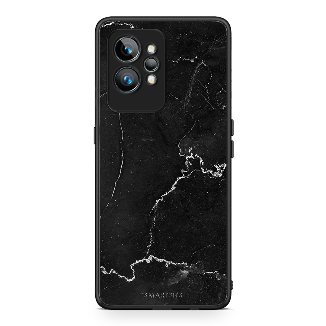 Θήκη Realme GT2 Pro Marble Black από τη Smartfits με σχέδιο στο πίσω μέρος και μαύρο περίβλημα | Realme GT2 Pro Marble Black Case with Colorful Back and Black Bezels