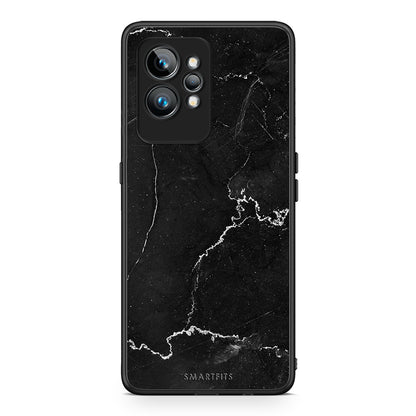 Θήκη Realme GT2 Marble Black από τη Smartfits με σχέδιο στο πίσω μέρος και μαύρο περίβλημα | Realme GT2 Marble Black Case with Colorful Back and Black Bezels