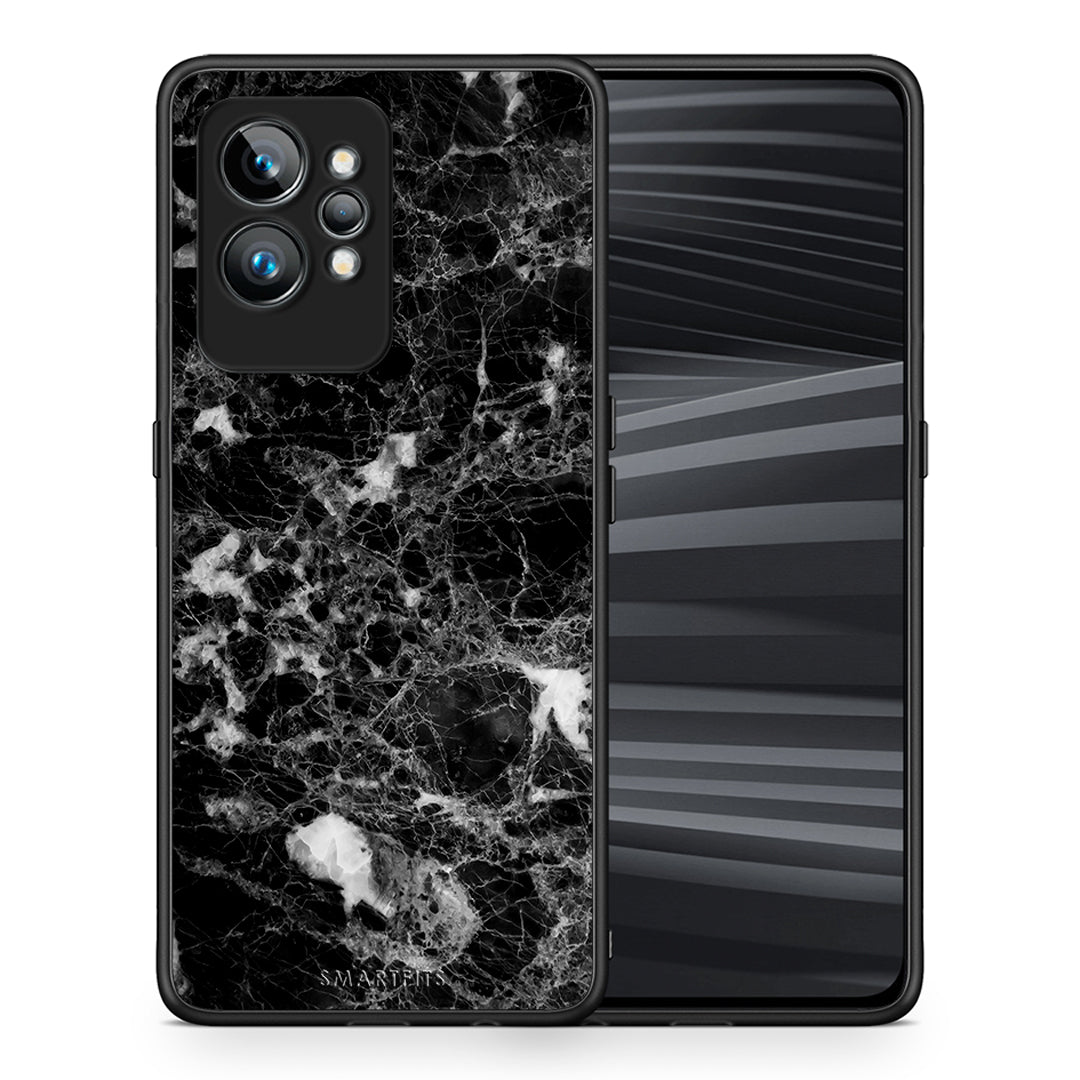 Θήκη Realme GT2 Marble Male από τη Smartfits με σχέδιο στο πίσω μέρος και μαύρο περίβλημα | Realme GT2 Marble Male Case with Colorful Back and Black Bezels