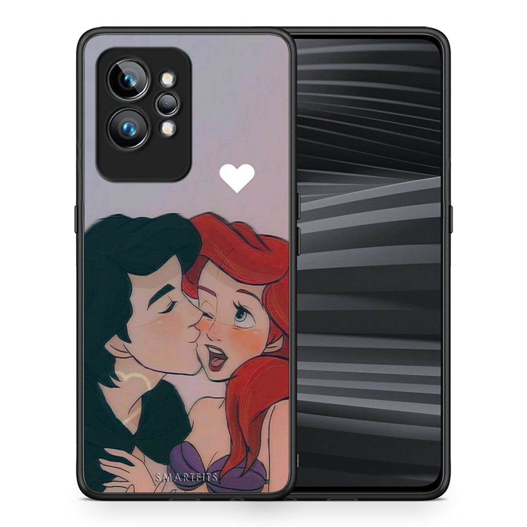 Θήκη Realme GT2 Mermaid Couple από τη Smartfits με σχέδιο στο πίσω μέρος και μαύρο περίβλημα | Realme GT2 Mermaid Couple Case with Colorful Back and Black Bezels