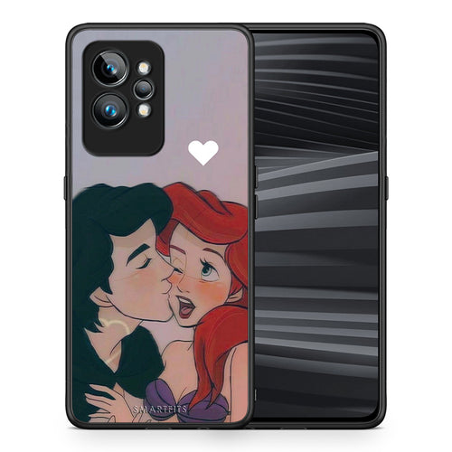 Θήκη Realme GT2 Mermaid Couple από τη Smartfits με σχέδιο στο πίσω μέρος και μαύρο περίβλημα | Realme GT2 Mermaid Couple Case with Colorful Back and Black Bezels