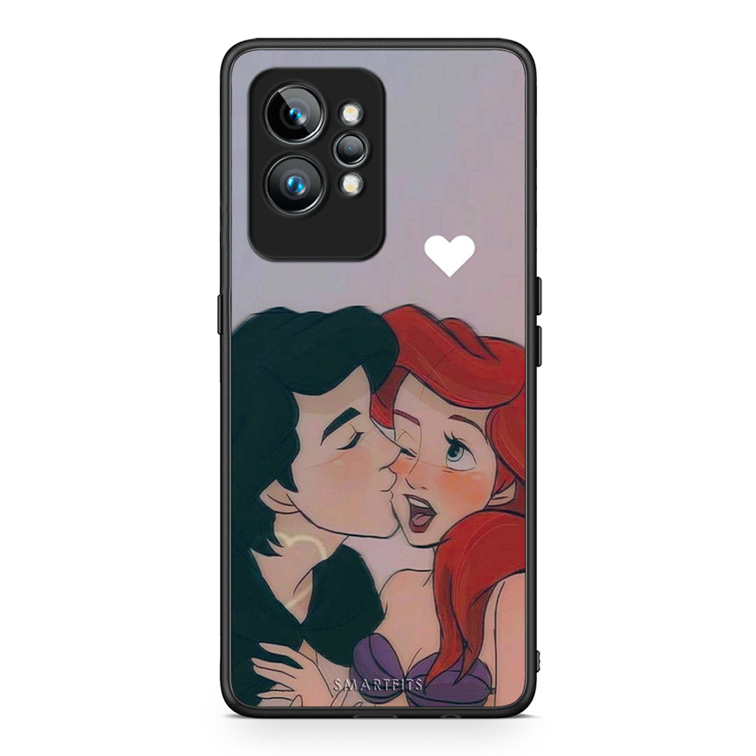 Θήκη Realme GT2 Mermaid Couple από τη Smartfits με σχέδιο στο πίσω μέρος και μαύρο περίβλημα | Realme GT2 Mermaid Couple Case with Colorful Back and Black Bezels