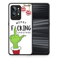 Thumbnail for Θήκη Realme GT2 Pro Merry F Xmas από τη Smartfits με σχέδιο στο πίσω μέρος και μαύρο περίβλημα | Realme GT2 Pro Merry F Xmas Case with Colorful Back and Black Bezels