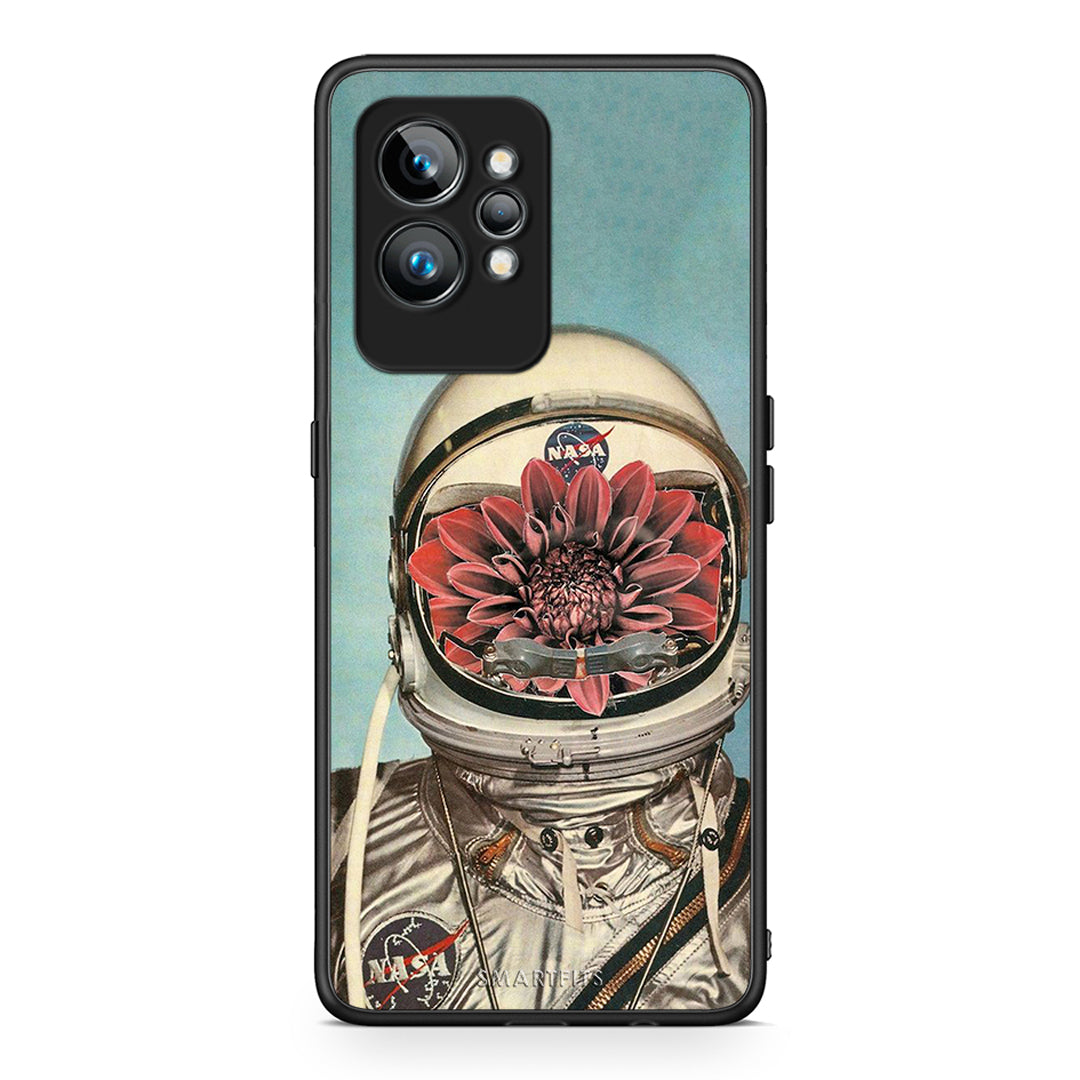Θήκη Realme GT2 Nasa Bloom από τη Smartfits με σχέδιο στο πίσω μέρος και μαύρο περίβλημα | Realme GT2 Nasa Bloom Case with Colorful Back and Black Bezels