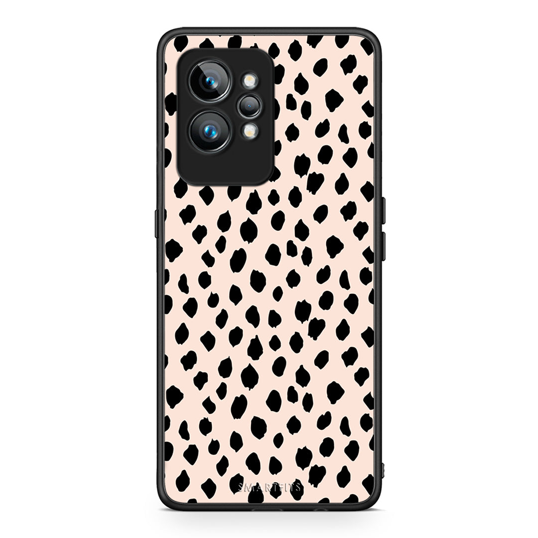 Θήκη Realme GT2 New Polka Dots από τη Smartfits με σχέδιο στο πίσω μέρος και μαύρο περίβλημα | Realme GT2 New Polka Dots Case with Colorful Back and Black Bezels