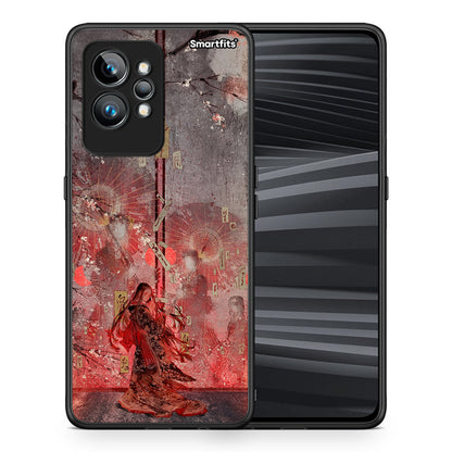 Θήκη Realme GT2 Nezuko Kamado από τη Smartfits με σχέδιο στο πίσω μέρος και μαύρο περίβλημα | Realme GT2 Nezuko Kamado Case with Colorful Back and Black Bezels